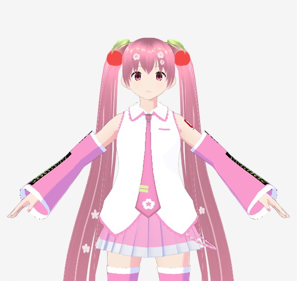 Sakura Hatsune Miku VRoid Model