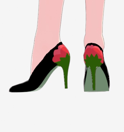 Rose High Heel Shoes【VRoid】