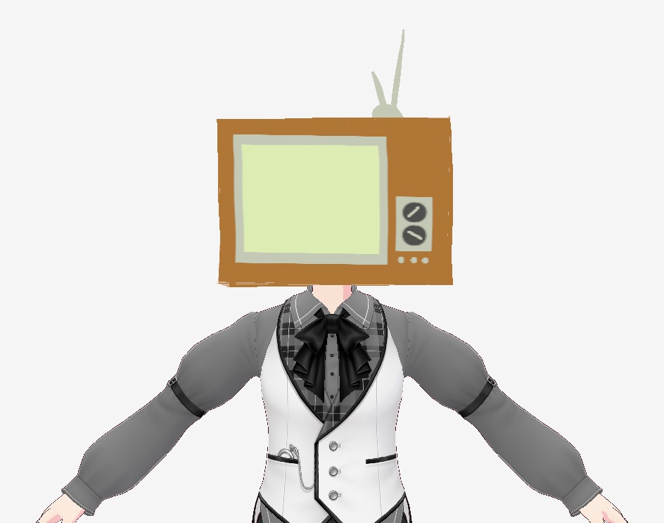 Vintage TV Head 【VRoid】