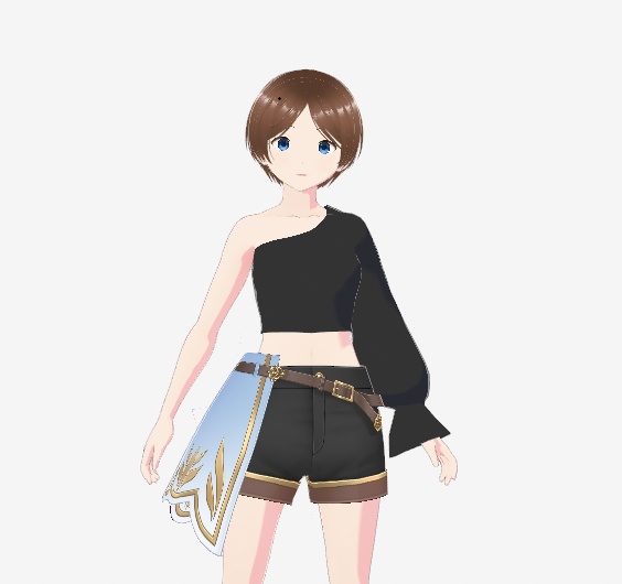 One Shoulder Top【VRoid】