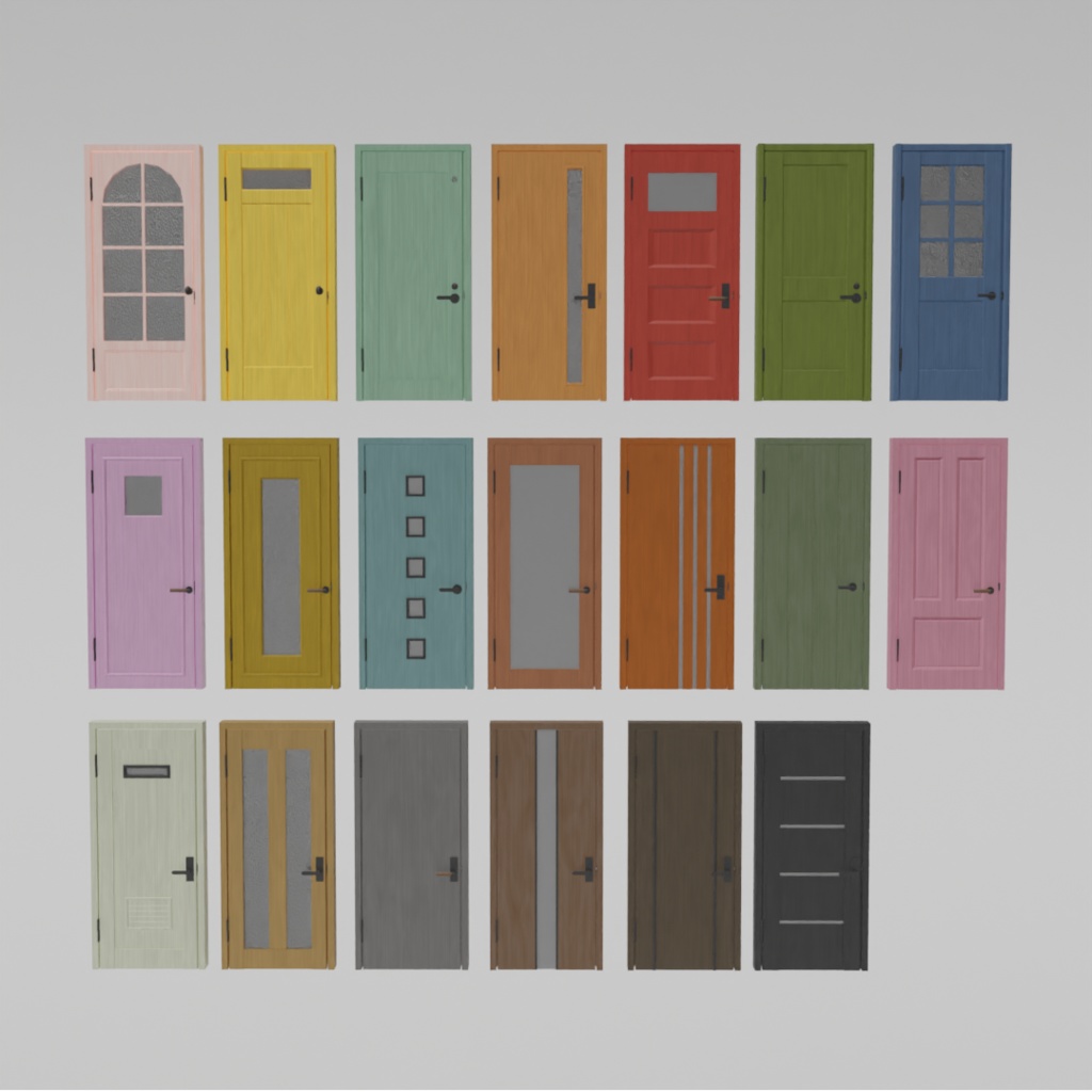 木のドア20点セット