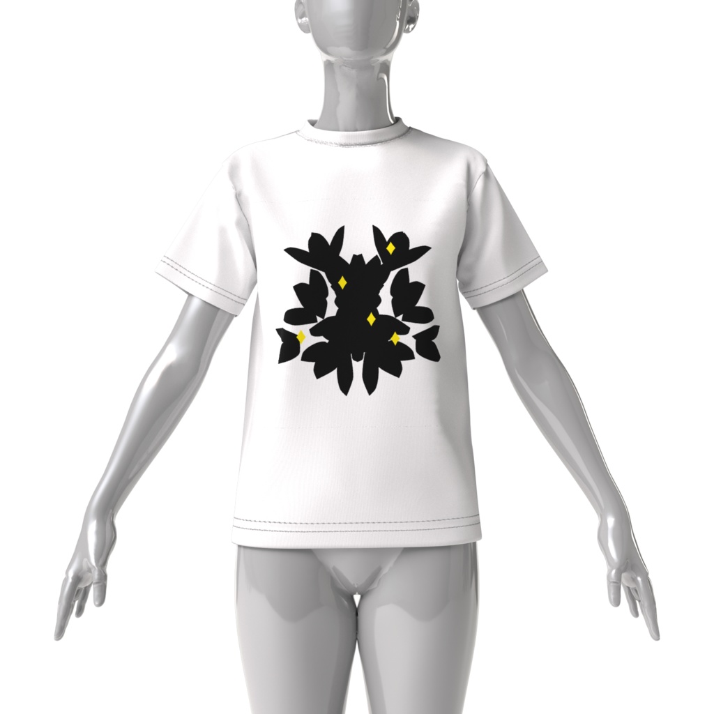 リーフ アイコン Tシャツ001