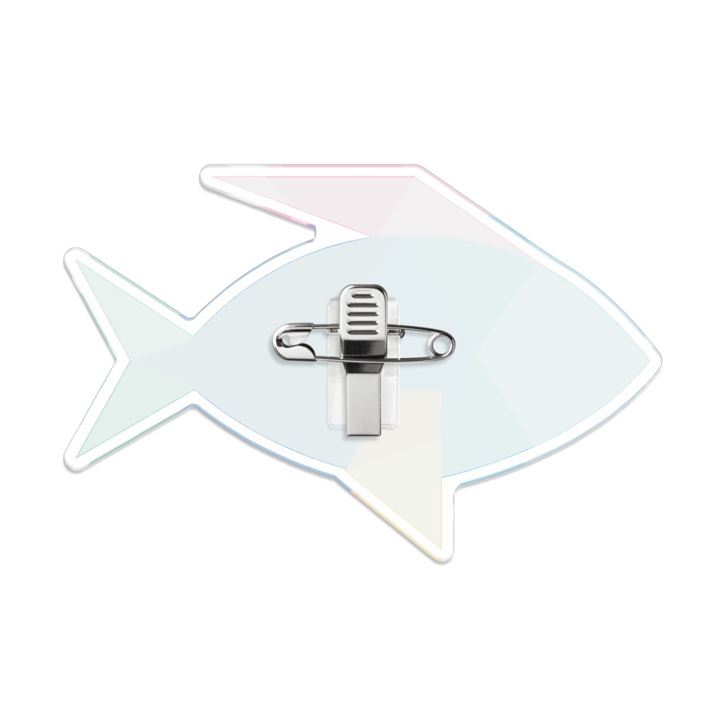 おがわ魚型バッジ