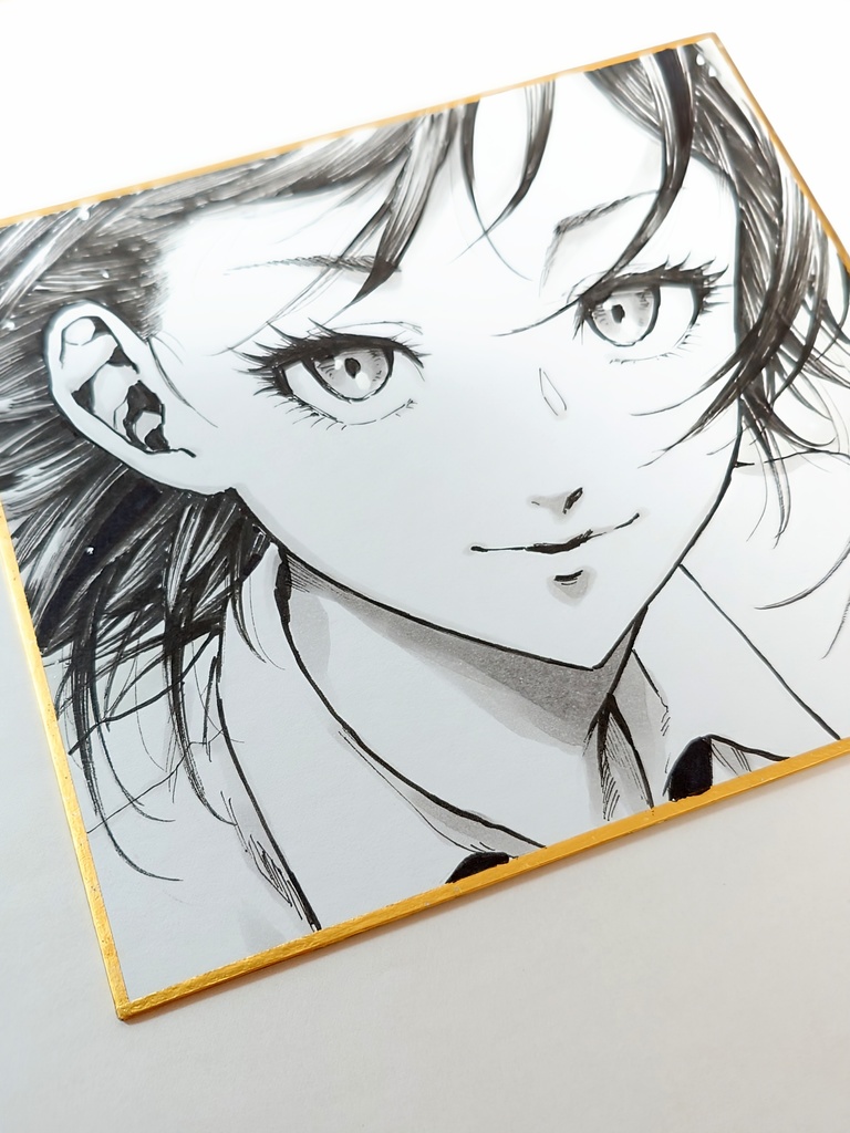 オリジナルイラスト 小色紙