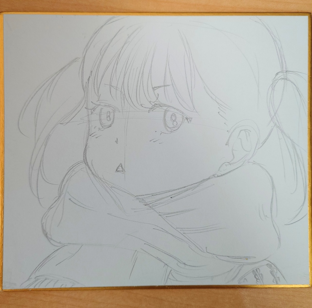 オリジナルイラスト 小色紙