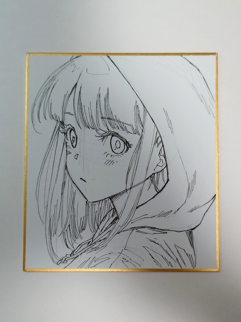 オリジナルイラスト 小色紙
