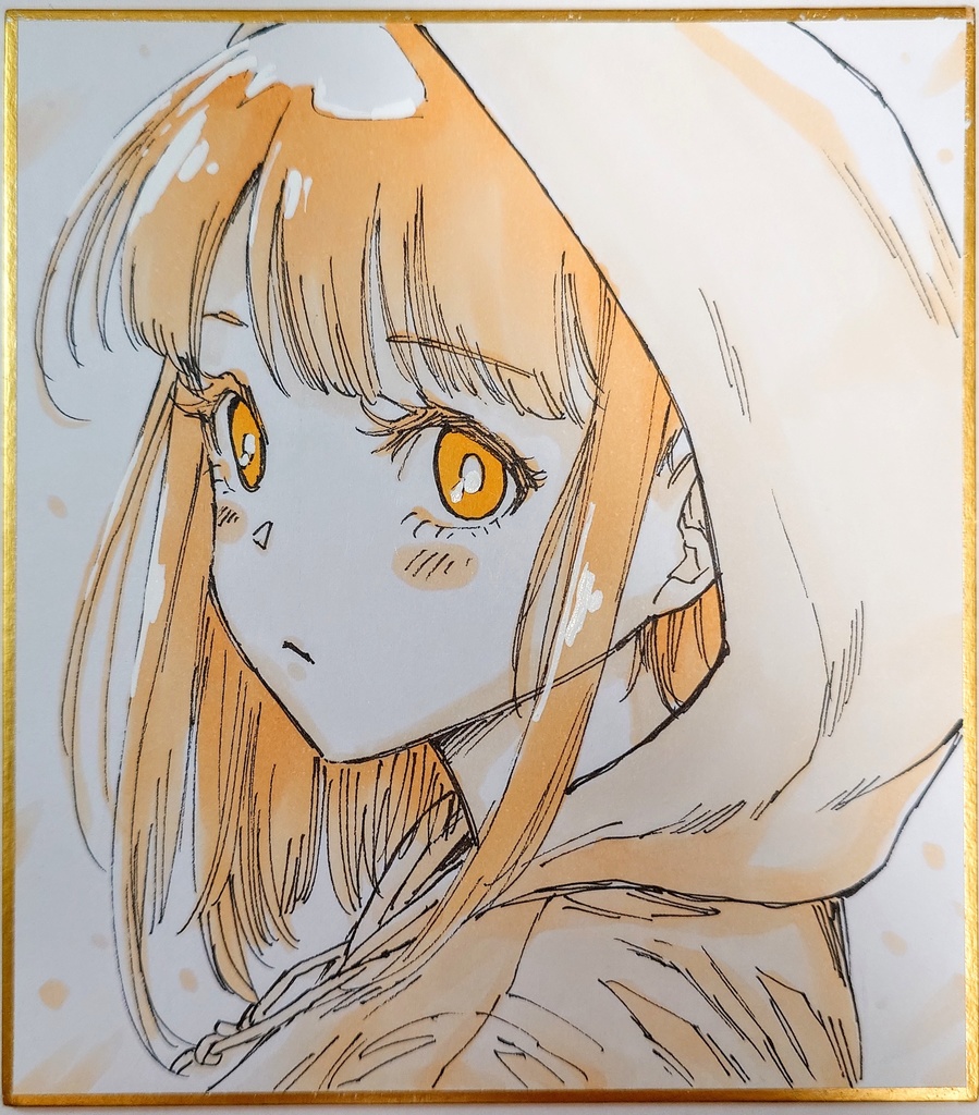 オリジナルイラスト 小色紙