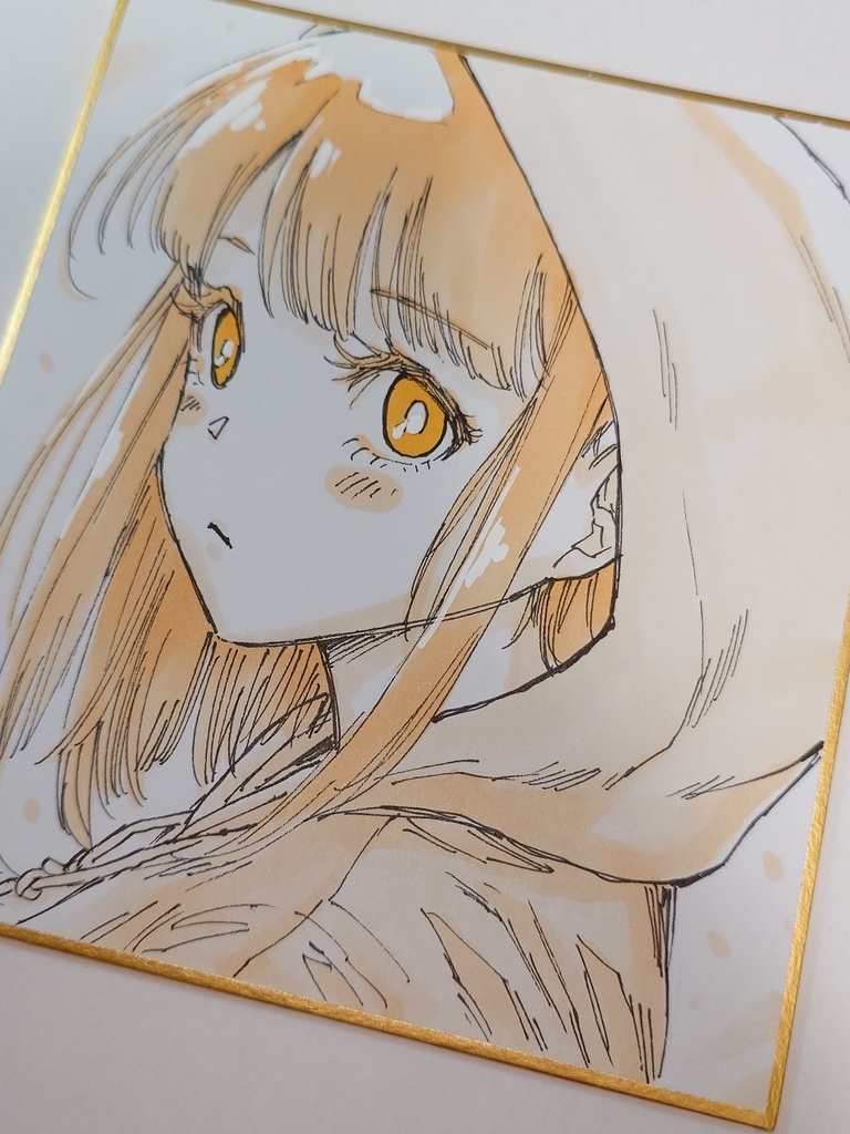 オリジナルイラスト 小色紙