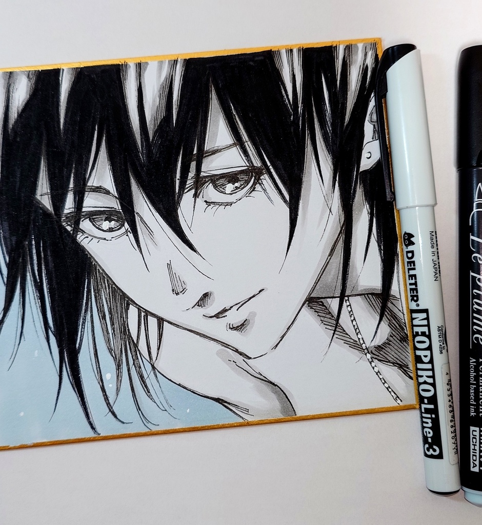 オリジナルイラスト 小色紙