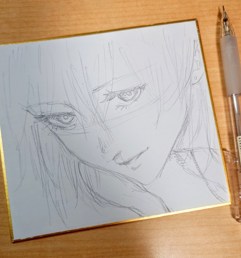 オリジナルイラスト 小色紙