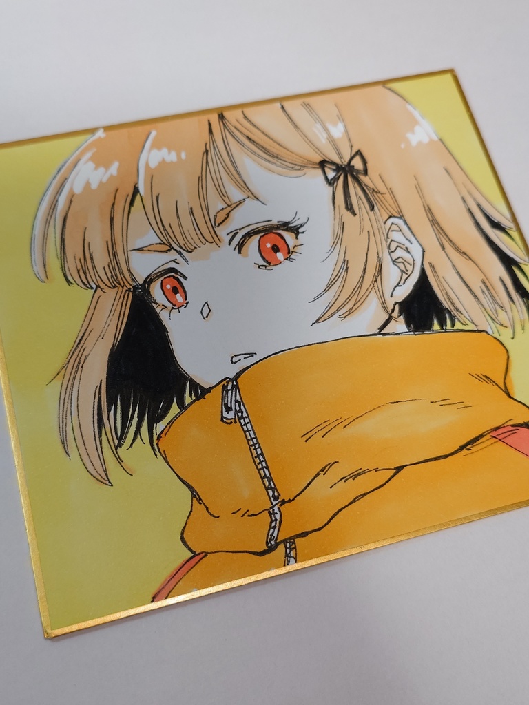 オリジナルイラスト 小色紙