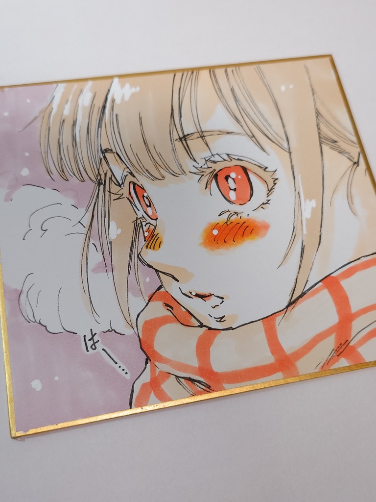 オリジナルイラスト 小色紙
