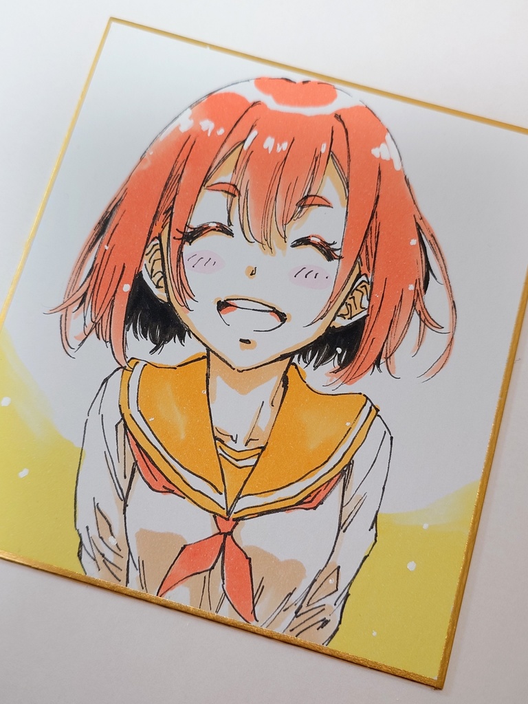 オリジナルイラスト 小色紙