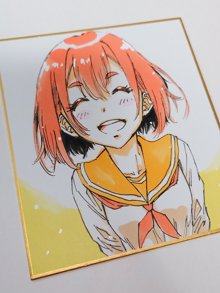 オリジナルイラスト 小色紙