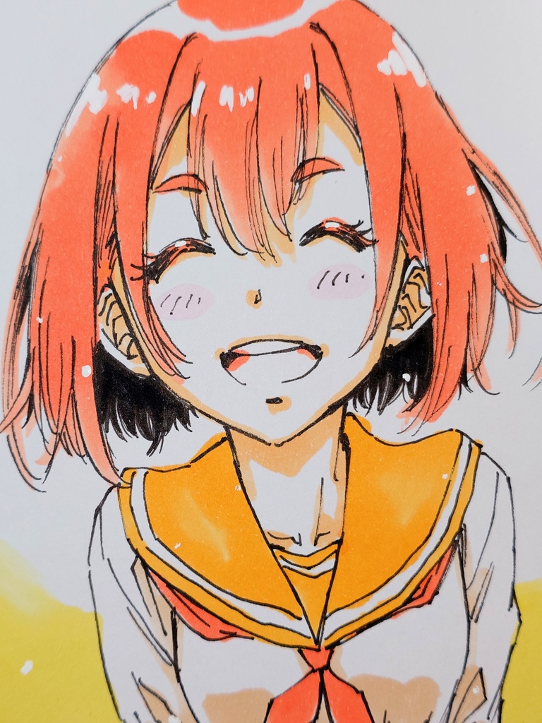 オリジナルイラスト　小色紙