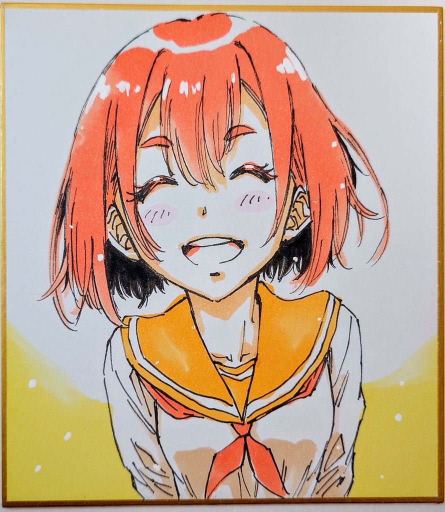 オリジナルイラスト 小色紙