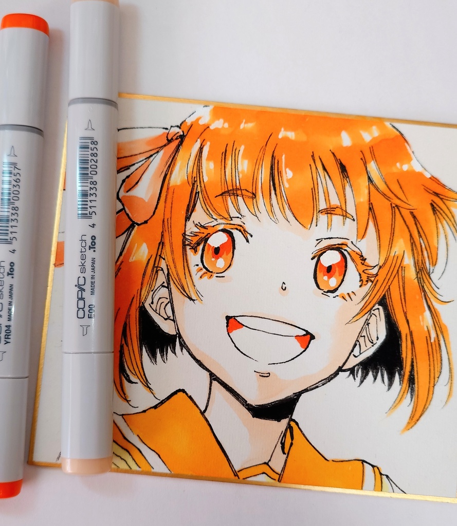 オリジナルイラスト 小色紙
