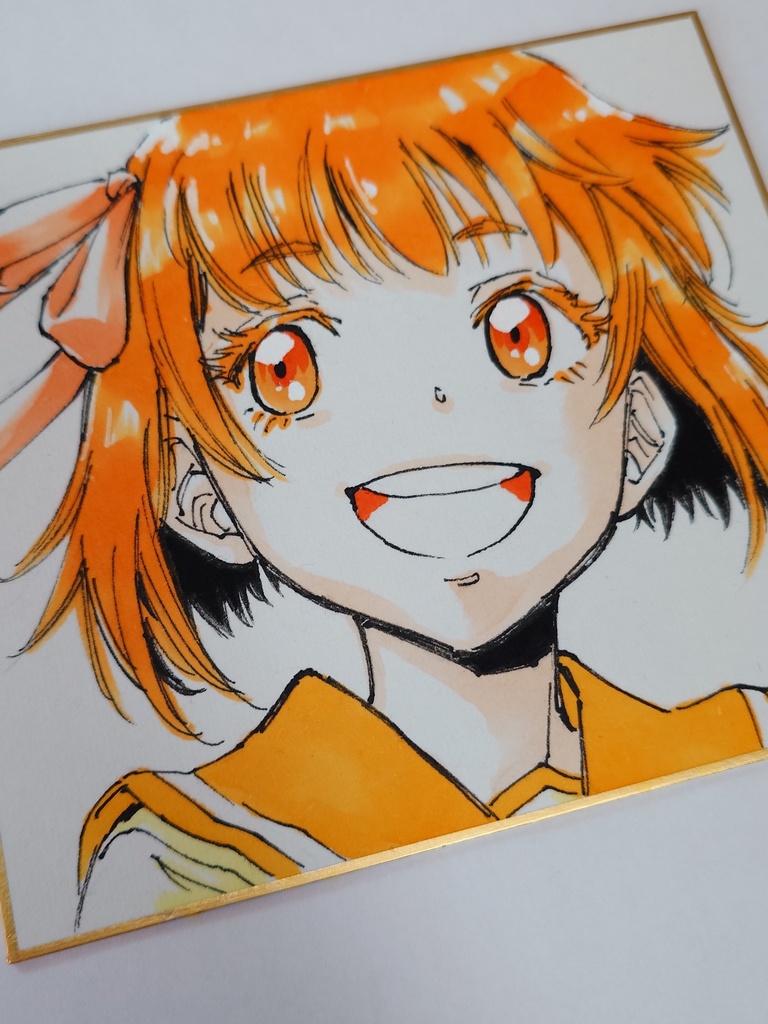 オリジナルイラスト 小色紙