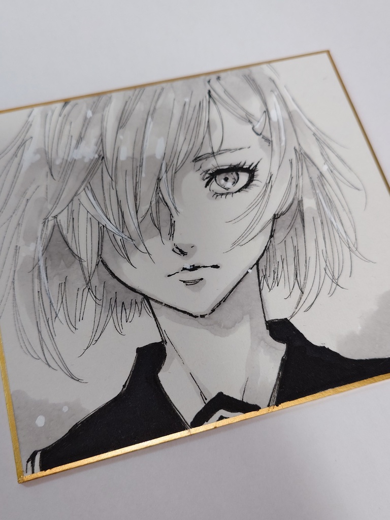 オリジナルイラスト 小色紙