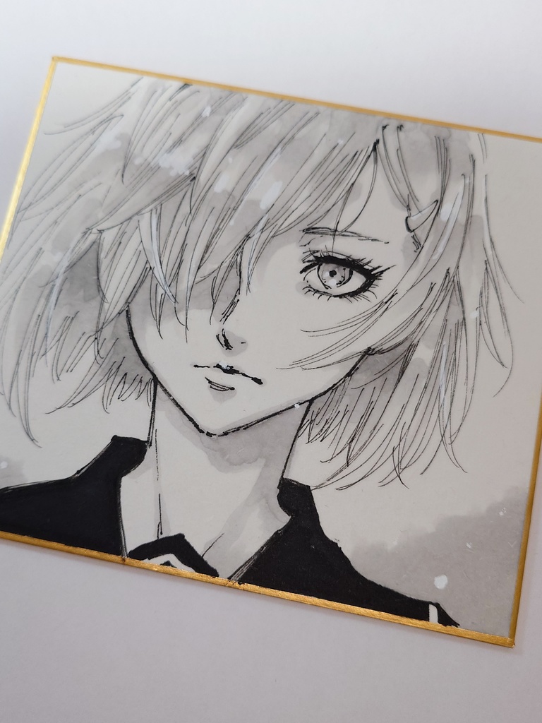 オリジナルイラスト 小色紙