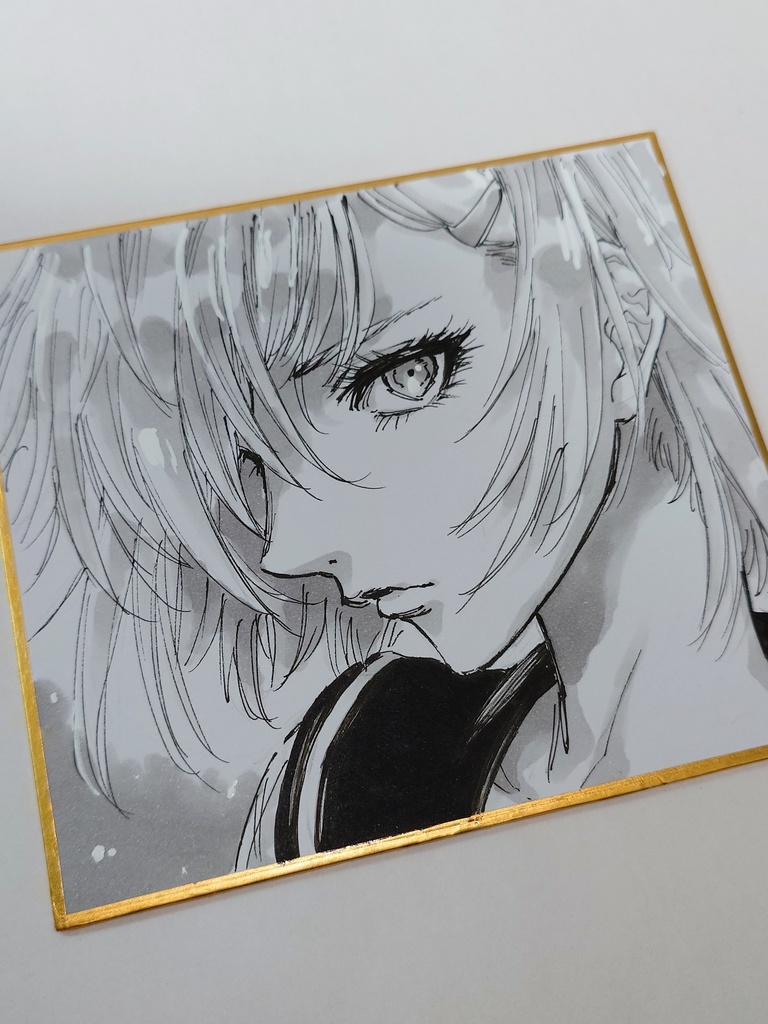 オリジナルイラスト 小色紙