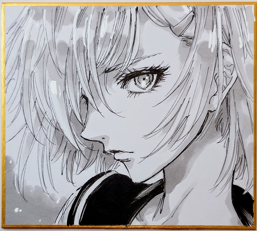 オリジナルイラスト 小色紙