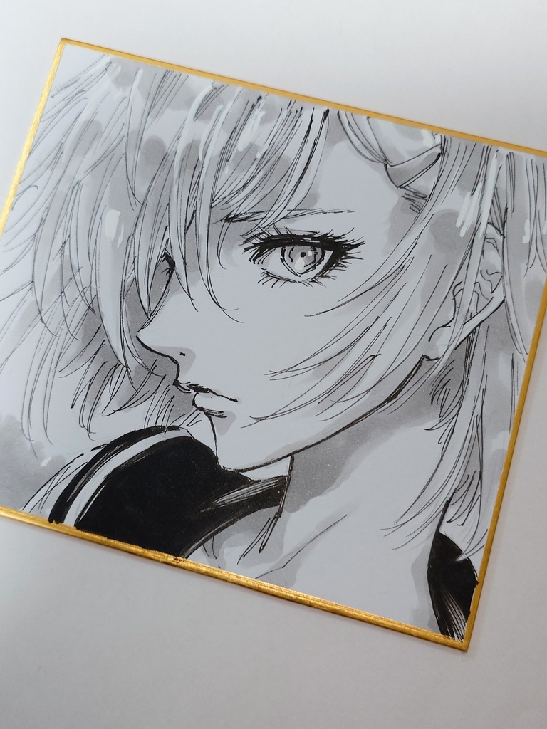 オリジナルイラスト 小色紙