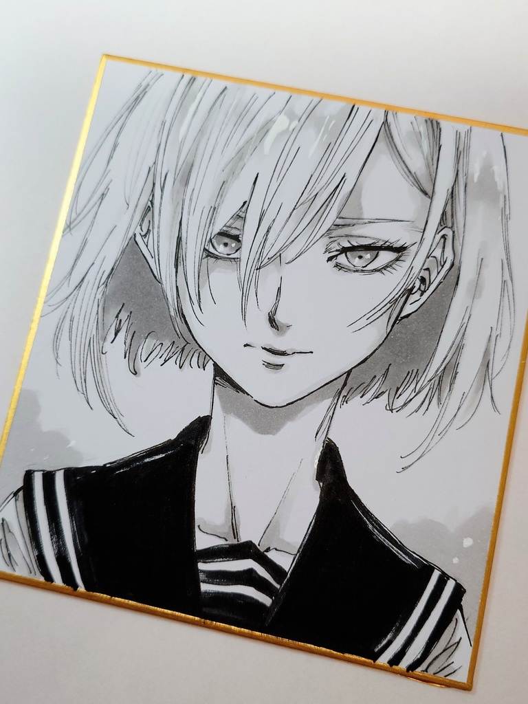 オリジナルイラスト 小色紙