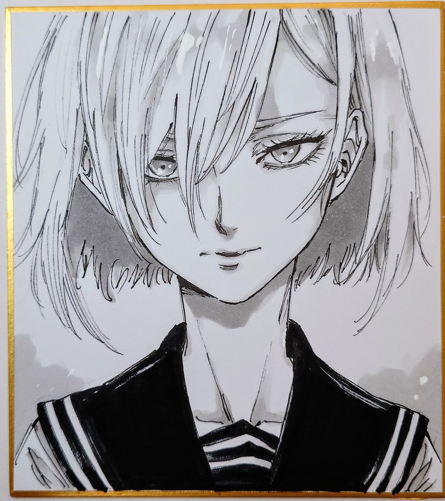 オリジナルイラスト 小色紙