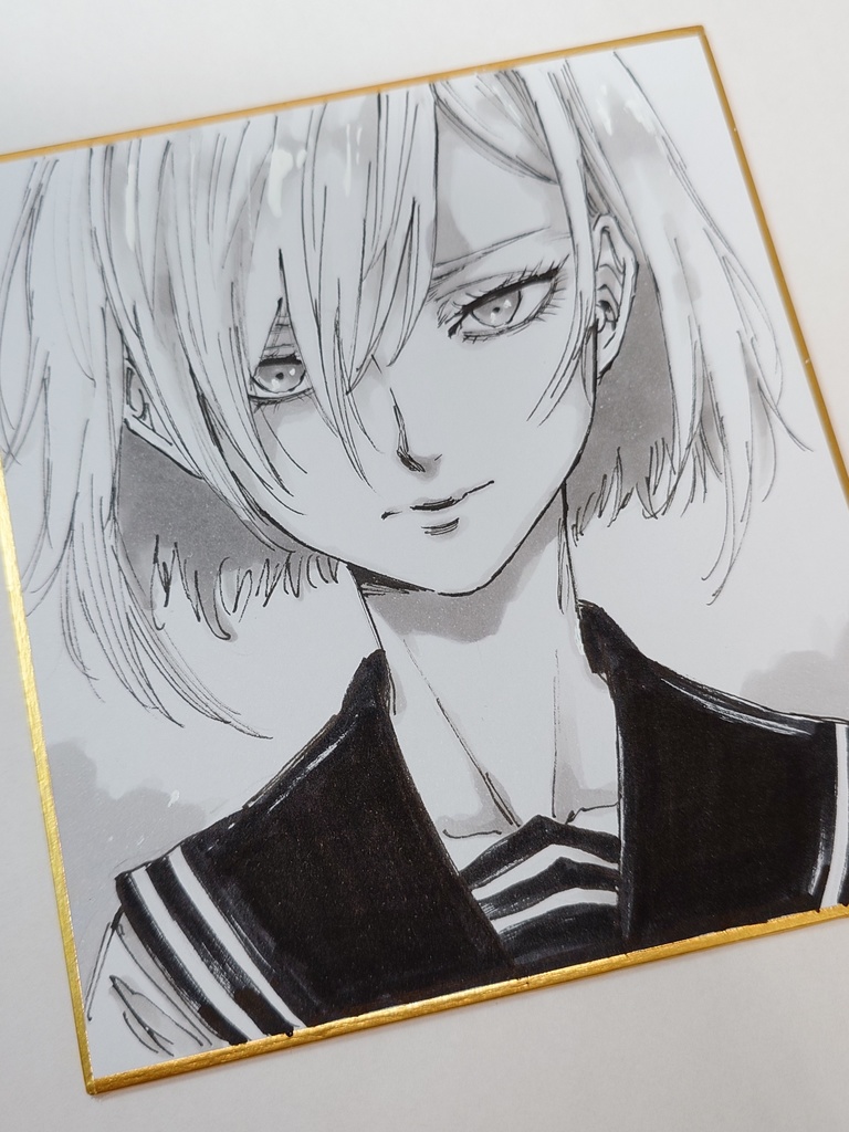 オリジナルイラスト 小色紙