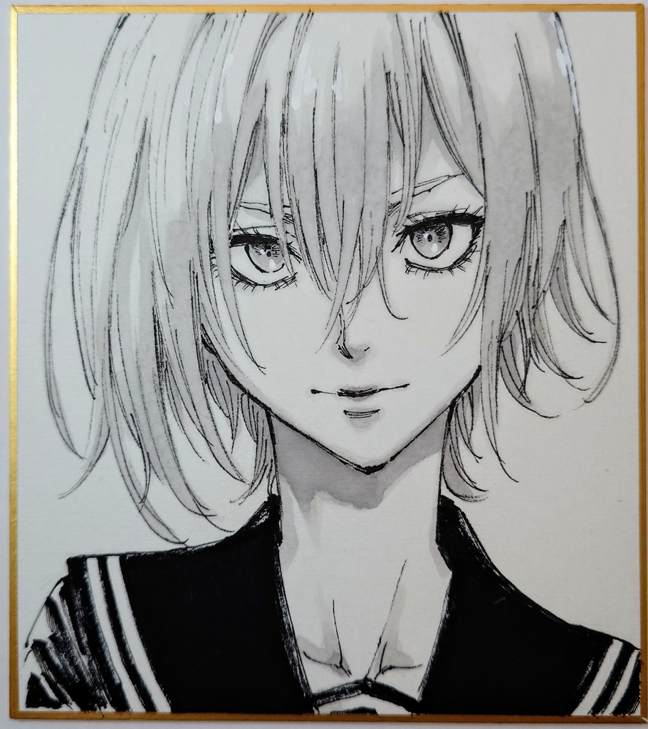 オリジナルイラスト 小色紙