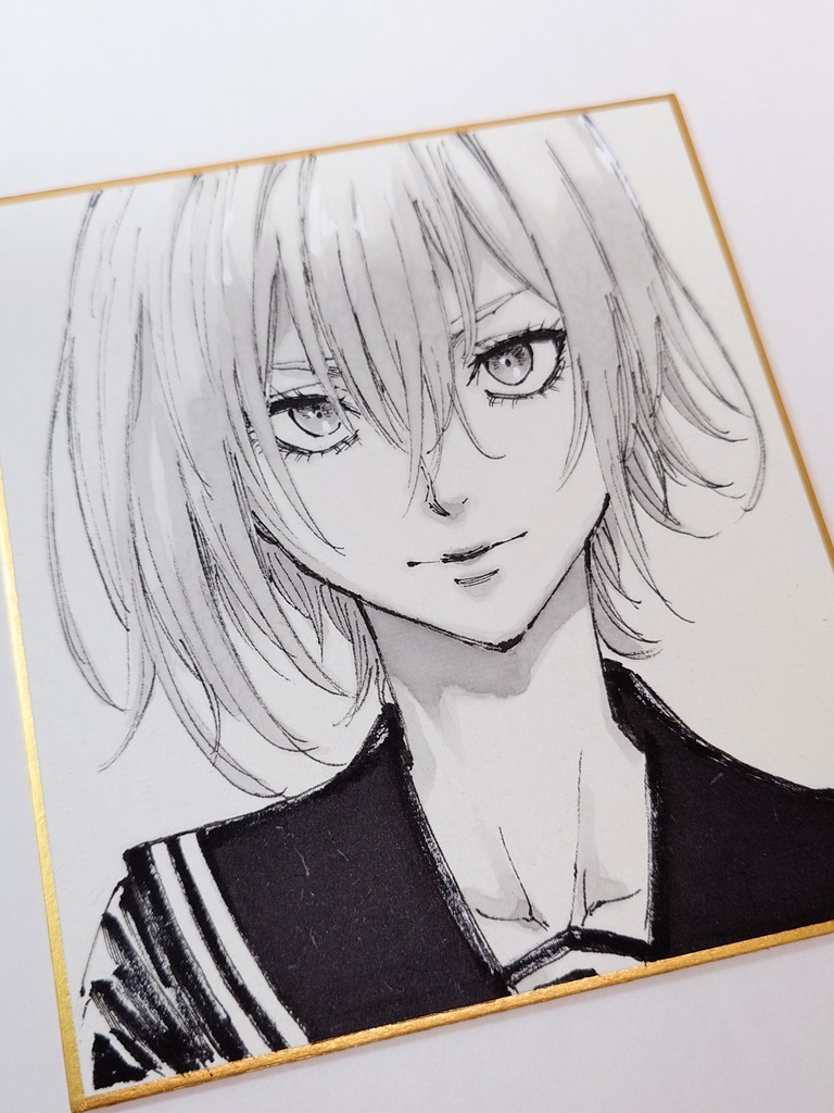 オリジナルイラスト 小色紙
