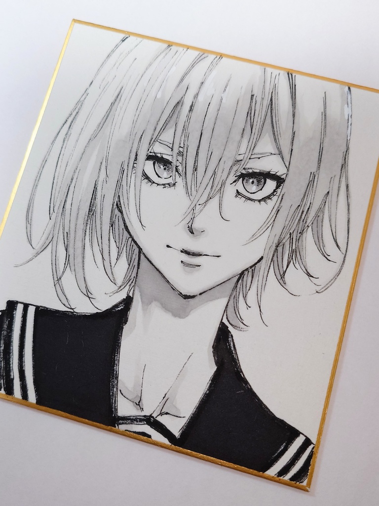 オリジナルイラスト 小色紙