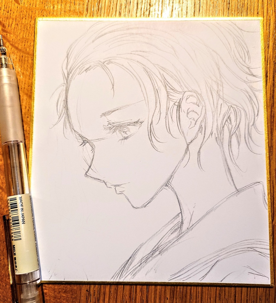 オリジナルイラスト 小色紙