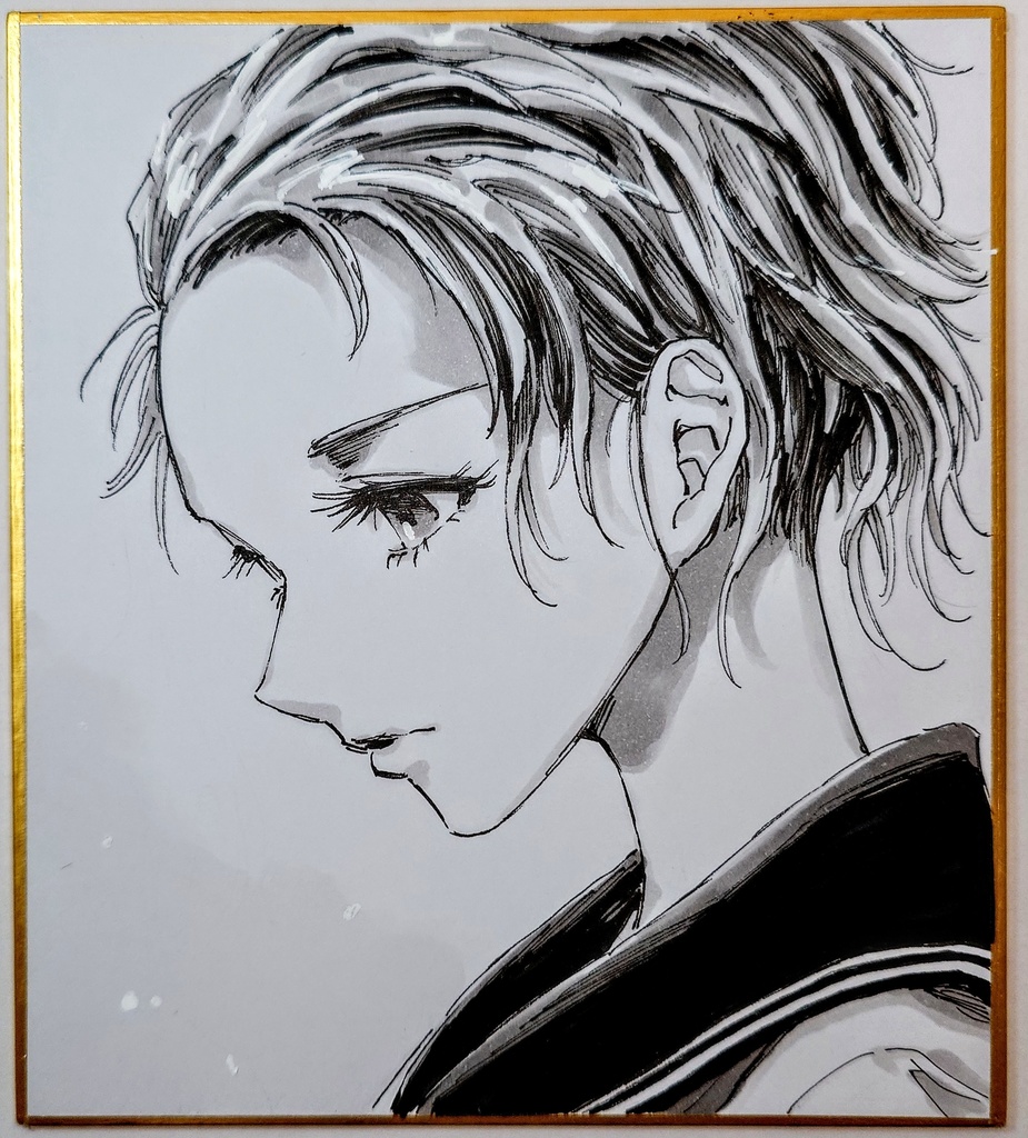 オリジナルイラスト 小色紙