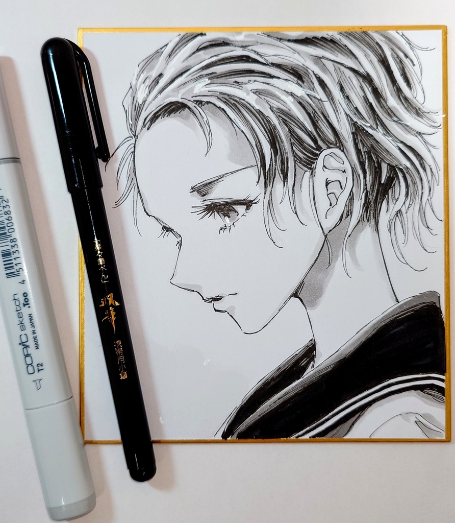 オリジナルイラスト 小色紙