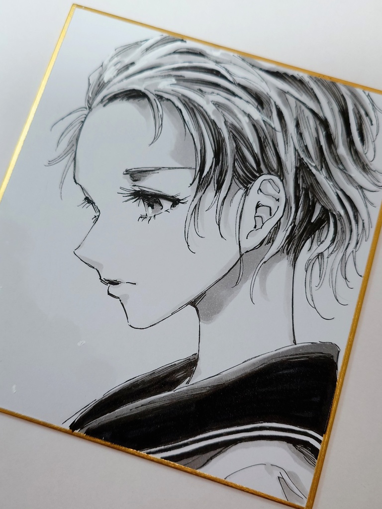 オリジナルイラスト 小色紙