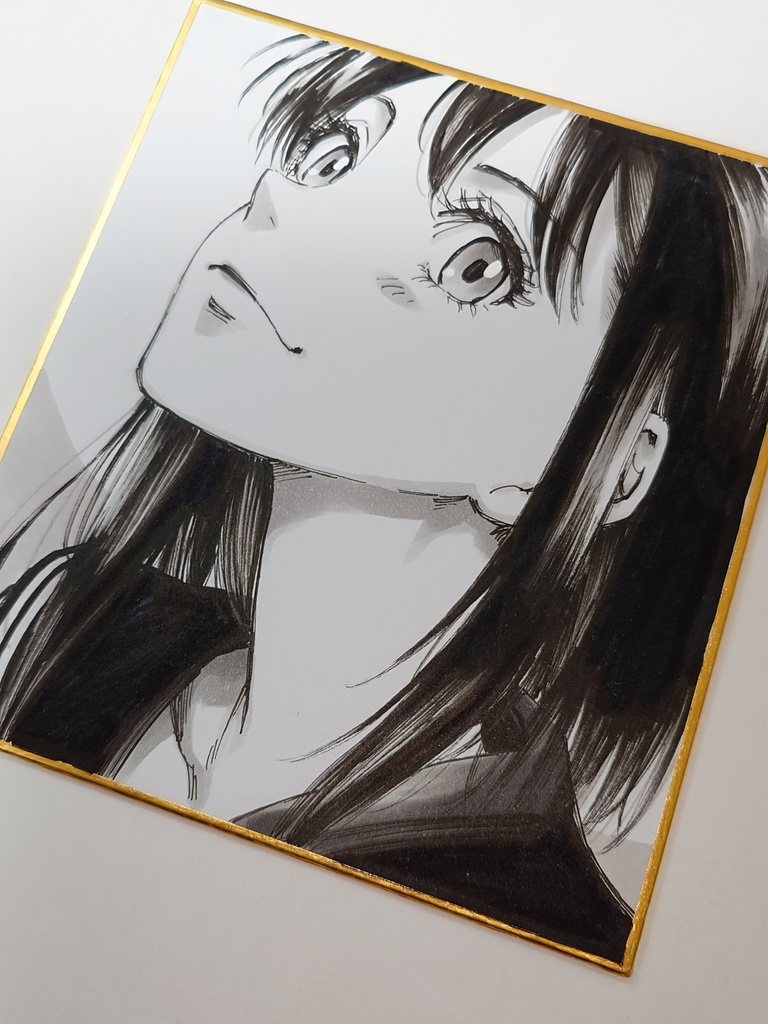 オリジナルイラスト 小色紙