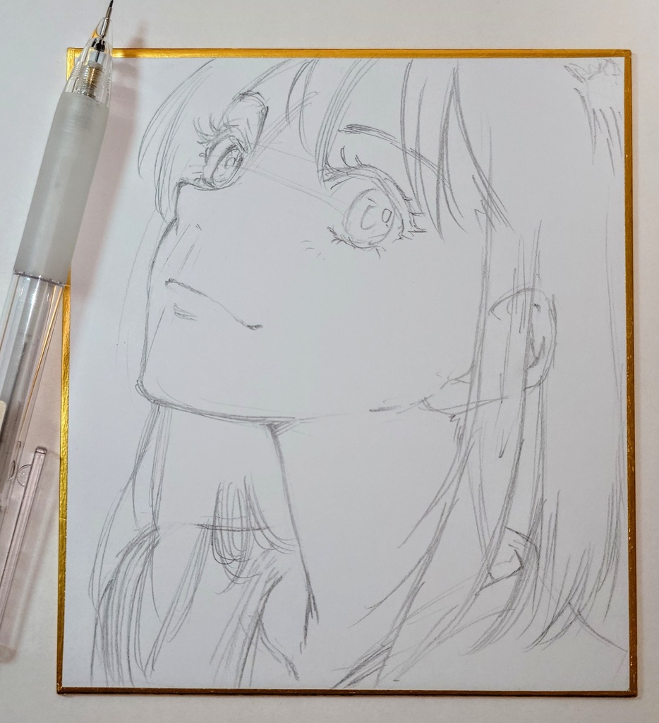 オリジナルイラスト 小色紙