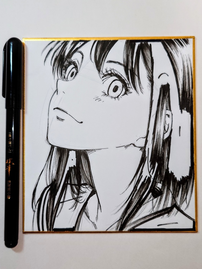 オリジナルイラスト 小色紙