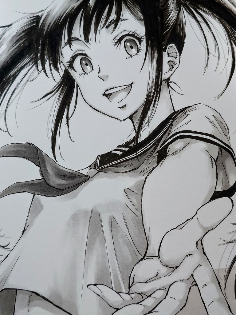 オリジナルイラスト 中色紙