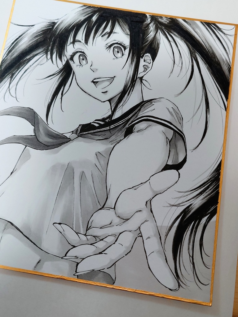 オリジナルイラスト 中色紙