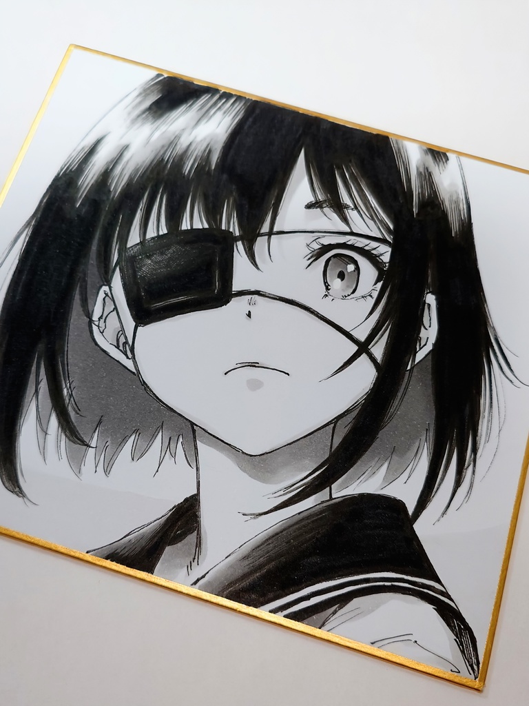 オリジナルイラスト 小色紙