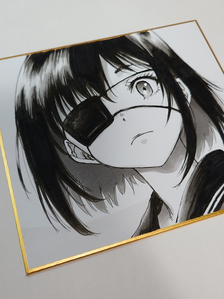 オリジナルイラスト 小色紙