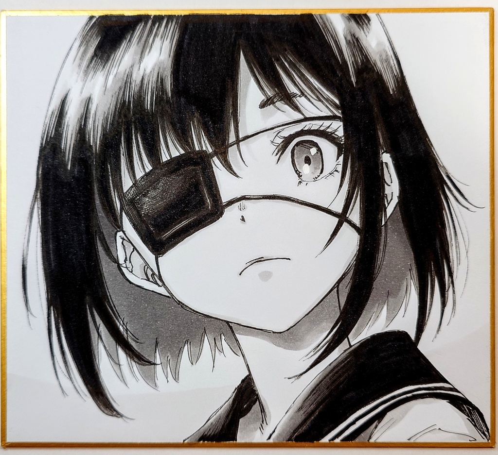 オリジナルイラスト 小色紙