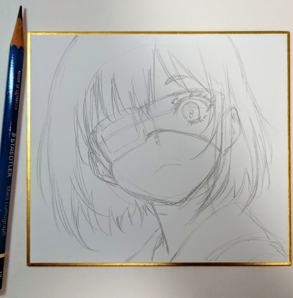 オリジナルイラスト 小色紙