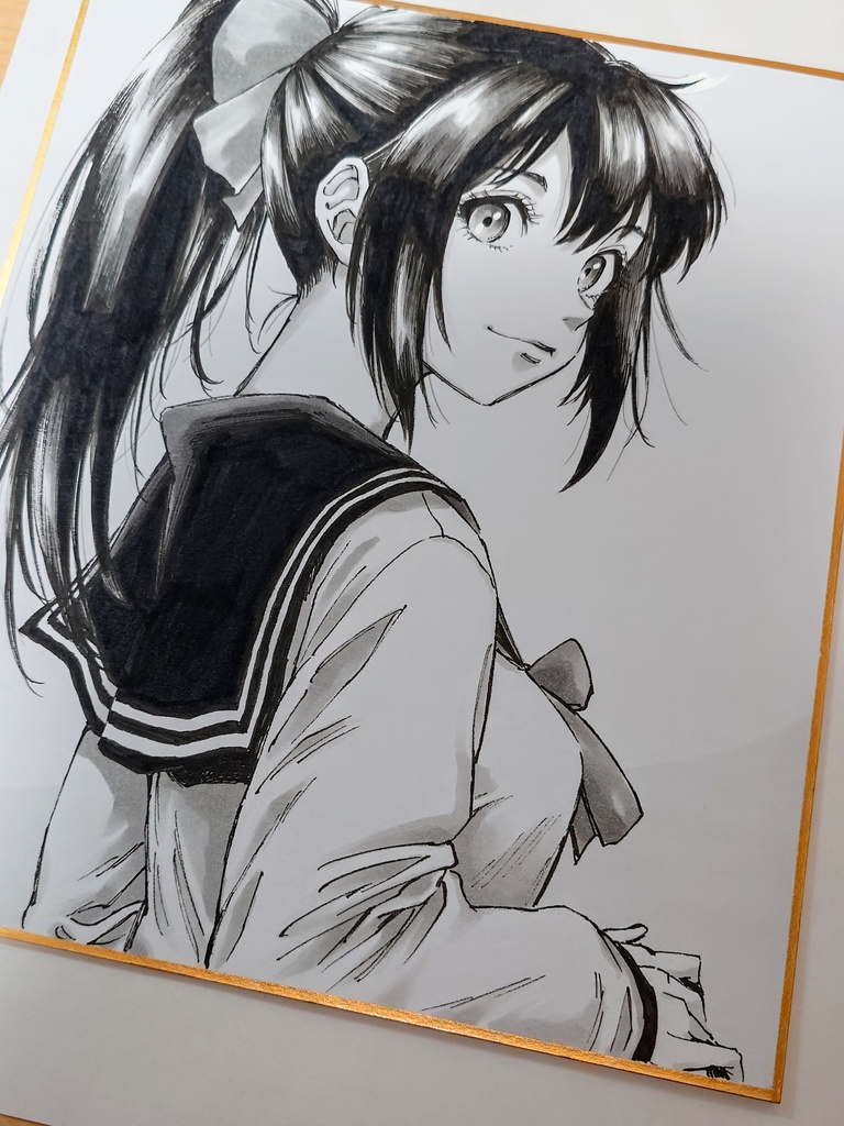 オリジナルイラスト 中色紙
