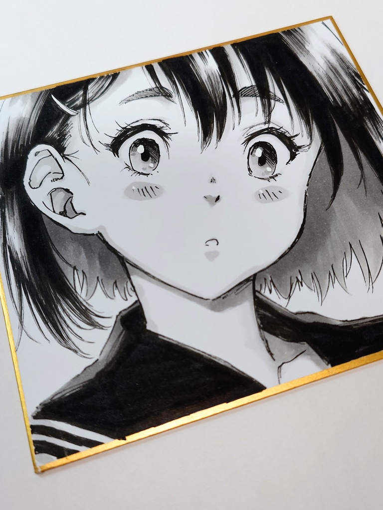 オリジナルイラスト 小色紙