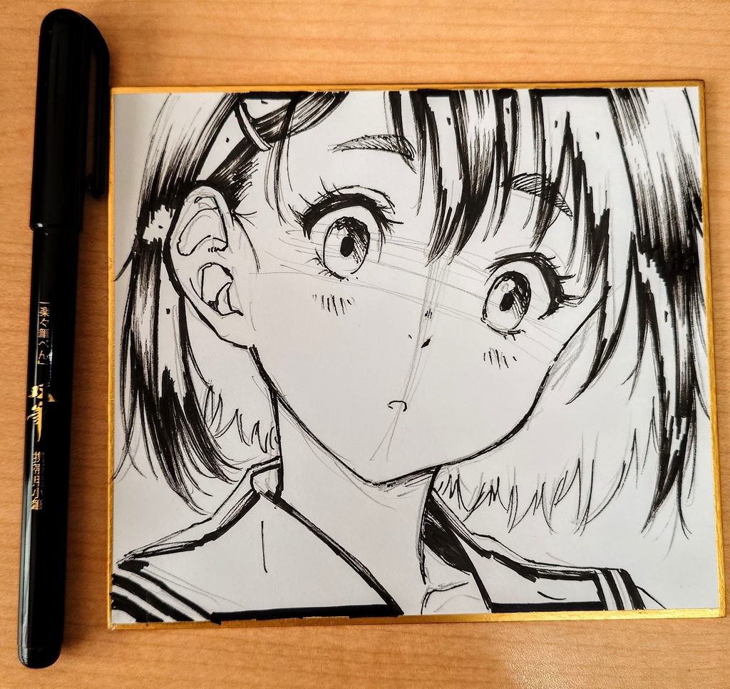 オリジナルイラスト 小色紙