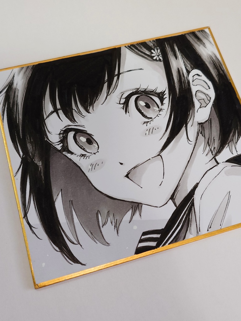 オリジナルイラスト 小色紙